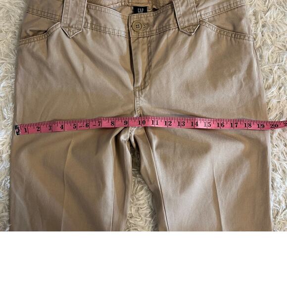 Gap Women's Sz 8R 100% Cotton Straight Leg Utility Flap Pocket Khaki Pants #0403 - Picture 11 of 11